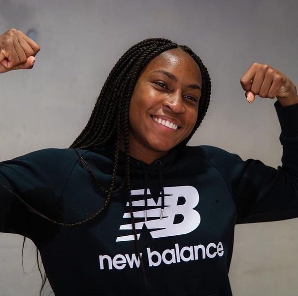 Coco Gauff: From Tennis Prodigy to US Open Champion and Role Model Coco Gauff serving at US Open 2023