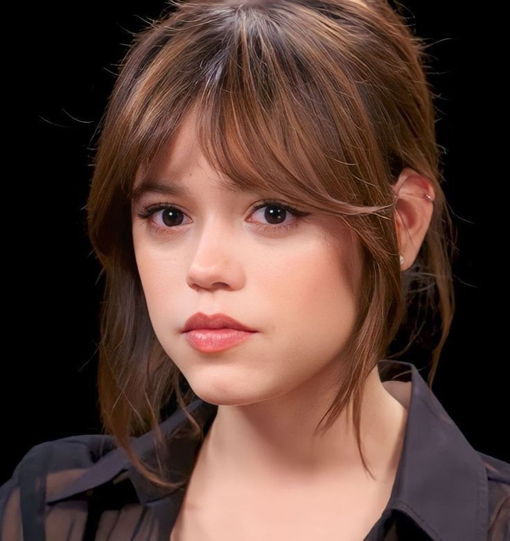 Jenna Ortega as Wednesday Addams, showcasing her gothic style and iconic cultural influence