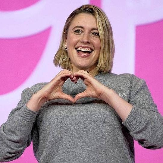 Greta Gerwig at a film premiere redefining modern Hollywood cinema